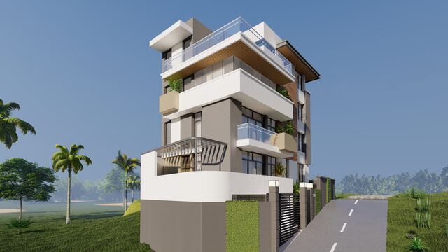 Eight Peaks Engineering 3D rendering &mdash; multi-family & mixed-use example 2