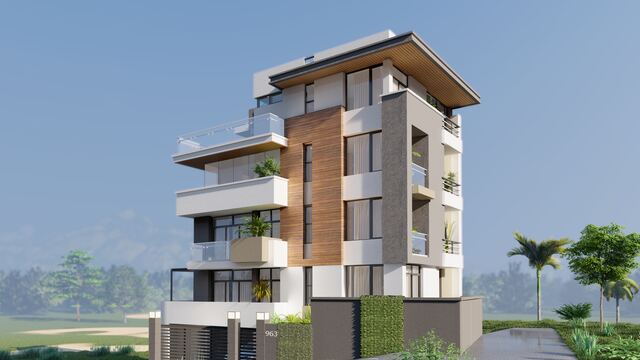 Eight Peaks Engineering 3D rendering &mdash; multi-family & mixed-use example 4
