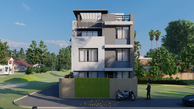 Eight Peaks Engineering 3D rendering &mdash; single-family residential example 4