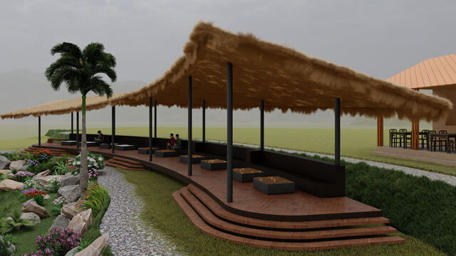 Eight Peaks Engineering 3D rendering &mdash; hospitality & resort example 3