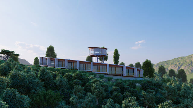 Eight Peaks Engineering 3D rendering &mdash; hospitality & resort example 4