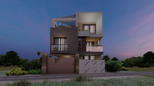 Eight Peaks Engineering 3D rendering &mdash; single-family residential example 10