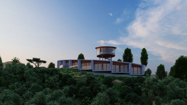 Eight Peaks Engineering 3D rendering &mdash; hospitality & resort example 6